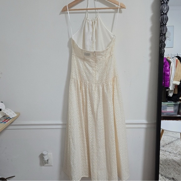 J crew eyelet halter cream maxi dress - Picture 3 of 5